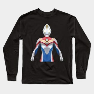 Ultraman Dyna (Low Poly Style) Long Sleeve T-Shirt